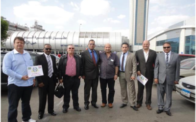 Chegada da Comitiva da CCIBRA no Aeroporto do Cairo