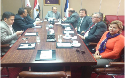 CCIBRA durante reunião com o engenheiro Alaa Zahran