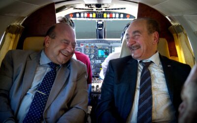 Chegada de Sir Nadhmi Auchi, Presidente da GMHSA, ao Brasil